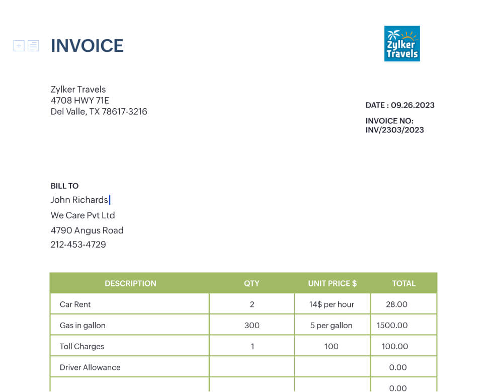 invoice