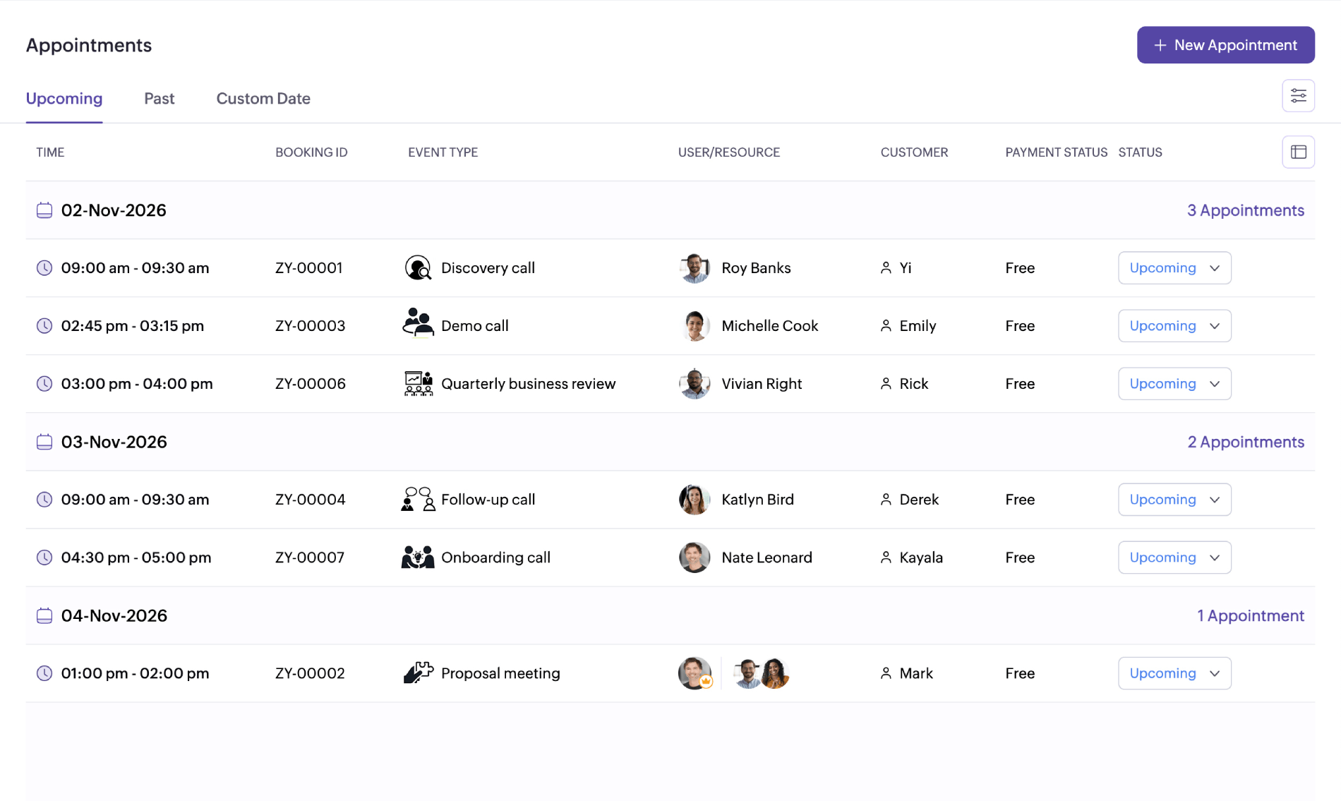 Free appointment booking app