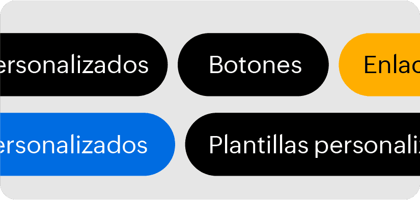Opciones de personalización