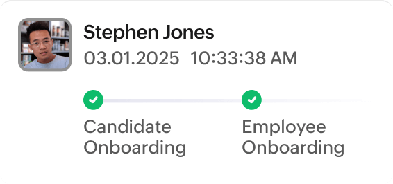 Candidate onboarding