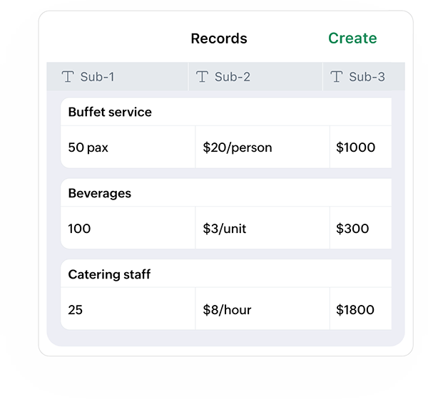 tables zt-record screen image