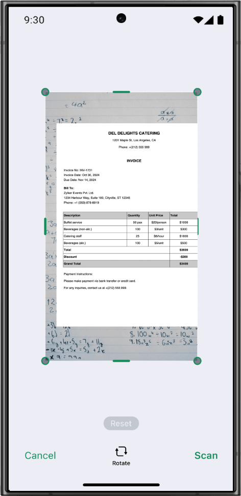 tables zt-android mobile view